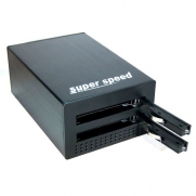 DUAL 2.5 USB 3.0 External Enclosure for SATA Hard Drive or SSD Drive