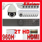 Professional 16 Channel H.264 HDMI Network DVR (2T HDD) with (1) 30x Zoom PTZ Camera & 1/3 Sony CCD 700TVL (6) 9-22mm Varifocal Lens Outdoor & (9) 2.8~12mm Vari-Focal Indoor Security Camera Surveillance Video CCTV System Package (1000ft RG59 Cable)