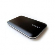 SAVIO ST-201U3-BK Black 2.5 SuperSpeed USB 3.0 Aluminum Slim Portable Pocket Size External Hard Drive / HDD /SSD Enclosure