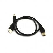 USB 2.0 Mini 5 Pin to A Male Power Y-Cable for 2.5 HDD Black