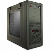 Xotic PC INSURGENT Stage 1 Desktop Computer / AMD® FX-4300 Vishera / AMD® Radeon R7 250 / Corsair Vengeance C70 [Military Green w/ Side Panel Window]
