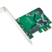SYBA Multimedia HyperDuo mSATA Solid-state Drive (SSD), and SATA 6G HDD PCI-e Controller Card1PORT MINI SATA/1PORT SATA6G PCIE 64BIT HYPERDUO SATA6G HDD/SSDSerial ATA/600 - PCI Express - Plug-in Card - RAID Supported - 0, 1 RAID Level