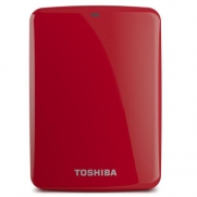 Toshiba Canvio Connect 2TB Portable Hard Drive, Red (HDTC720XR3C1)