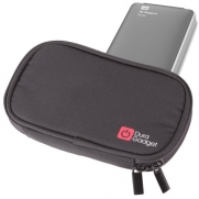DURAGADGET Black Memory Foam Case With Dual Zip For WD (Western Digital) My Passport Studio 1 TB FireWire 800 High Capacity Portable Hard Drive
