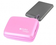 DURAGADGET Pink Hardwearing & Water Resistant External Hard Drive Case For Toshiba HDTB115EK3BA Stor.E Basics 1.5TB USB 3.0 2.5 Inch Hard Drive