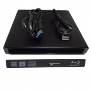 Generic Usb 3.0 External Slim Case Caddy for Sata Laptop Cd Dvd Rw Blu Ray Burner Drive