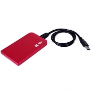 HDE Tool Free SuperSpeed USB 3.0 Aluminum 2.5 SATA HDD External Hard Drive Disk Enclosure Case (Red)