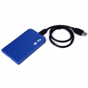 HDE Tool Free SuperSpeed USB 3.0 Aluminum 2.5 SATA HDD External Hard Drive Disk Enclosure Case (Blue)