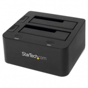 StarTech SATDOCK22U3S USB 3.0 to Dual 2.5/3.5in SATA Hard Drive Docking Station HDD - Storage controller with power indicator - 2.5 inch , 3.5 inch - SATA 3Gb/s - 3 GBps - USB 3.0 - black