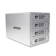Dyconn Quartz 4 - 4 Bay RAID and JBOD Enclosure - 3.5 Inch Hard Drive eSATA, USB 3.0, RAID Storage System - Hot Swappable