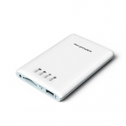 [5-in-1] RAVPower FileHub Wireless SD Card Reader with Built-in 3000mAh External Battery Pack,Wireless USB,Wireless Flash,Mobile Storage Media Sharing, WLAN Hot Spot & NAS File-Server - White (Compatible with Canon , Kodak , Olympus , Panasonic , Samsung 