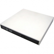 USB2.0 Slim DVD / CD RW Burner External Enclosure Caddy Case with SATA Connetor For Laptop Notebook burner, White
