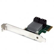 StarTech.com 4 Port PCI Express 2.0 SATA III 6Gbps RAID Controller Card with HyperDuo SSD Tiering - PCIe SATA 3 Controller Adapter