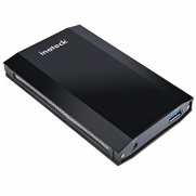 [Aluminum, Optimized For SSD] Inateck 2.5 Inch USB 3.0 Hard Drive Disk HDD Aluminum External Enclosure Case with usb 3.0 Cable for 9.5mm 7mm 2.5 SATA HDD and SSD, Support UASP