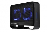 Thermaltake Max 5G Active Cooling Hard Drive Enclosure with Two 80mm Blue LED Fans USB 3.0 5.0Gbps ST0020U