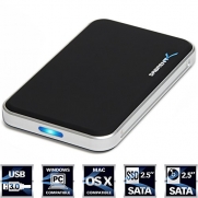 Sabrent USB 3.0 To 2.5-Inch SATA Hard Drive Enclosure Case (for 9.5mm, 12.5mm 2.5-Inch SATA-I, SATA-II, HDD and SSD) Black (EC-TB4P)