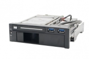 Syba 5.25-Inch Bay Tray Less Mobile Rack for 3.5-Inch and 2.5-Inch SATA III HDD with Extra 2-Port USB 3.0 (SY-MRA55006)