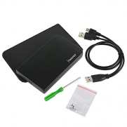eForCity® USB 2.0 2.5 HDD SATA Hard Drive Disk Case Enclosure Laptop Black