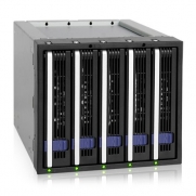 ICY DOCK FatCage MB155SP-B 5 x 3.5 HDD in 3 x 5.25 Bay Hot Swap SATA 6Gbps HDD Rack/ Cage/ Module