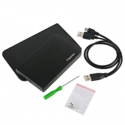 Insten® 2.5 USB 2.0 SATA Hard Drive HDD Case Enclosure - Black