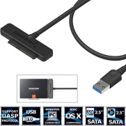 Sabrent USB 3.0 to SSD / 2.5-Inch SATA Hard Drive Adapter [Optimized For SSD, Support UASP SATA III] (EC-SSHD)