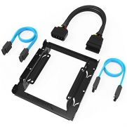 Sabrent 3.5-Inch to x2 SSD / 2.5-Inch Internal Hard Drive Mounting Kit [SATA and Power Cables included] (BK-HDCC)