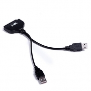 HDE USB 3.0 to SATA 22 Pin Adapter with USB Power Cable for 2.5 HDD Hard Disk Drive