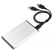eForCity? 2.5-inch SATA HDD Enclosure, Silver Version 2