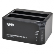 Tripp Lite USB 3.0 SuperSpeed to Dual SATA External Hard Drive Docking Station with Cloning for 2.5in or 3.5in HDD(U339-002)