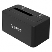 [Support UASP & 8TB Drives] ORICO USB3.0 to SATA 3.0 External Hard Drive HDD Docking Station for 2.5'' & 3.5'' HDD, SSD- Black
