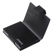 ORICO Aluminum Toolless USB 3.0 to SATA External Hard Drive HDD Enclosure with Exclusive Sleeve for 2.5 Inch SATA Hare Drive HDD SSD- Black