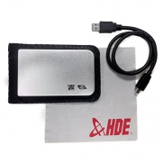 HDE Aluminum 2.5 USB 3.0 SATA HDD/SSD Hard Drive Disk Enclosure (Silver)