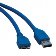 Tripp Lite U326-006 USB 3.0 Super Speed 5Gbps  (A Male to Micro B Male) Device Cable (6 Feet, Blue)