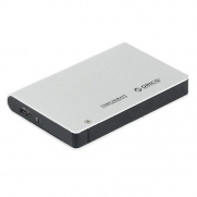 ORICO 2598US3 -SV Tool Free Full Aluminium USB 3.0 2.5  External SATA SSD / HDD Enclosure , Support 12.5mm 1TB Hard Drive Enclosure (Silver)