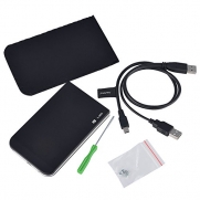 eForCity® HARD DRIVE SATA HDD EXTERNAL CASE ENCLOSURE, USB 2.0 2.5