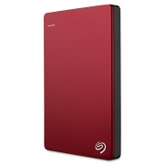 Seagate Backup Plus Slim 1TB Portable External Hard Drive with 200GB of Cloud Storage & Mobile Device Backup USB 3.0 (STDR1000103) - Red