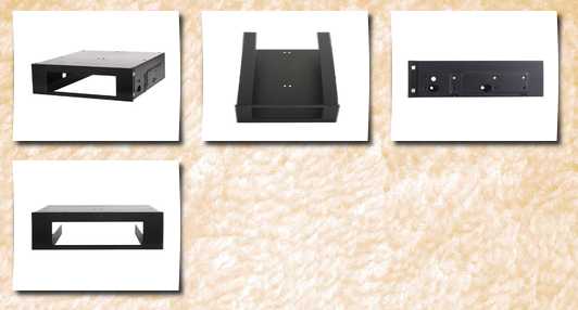 Silverstone Tek aluminum front panel 5.25-inch to 3.5-inch bay converter (black)