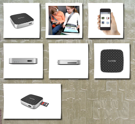 SanDisk connect 64g wireless media drive streaming on the go ()
